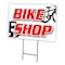 Signmission Bike Shop Yard Sign & Stake outdoor plastic coroplast window, C-2436-DS-Bike Shop C-2436-DS-Bike Shop - alternate 1
